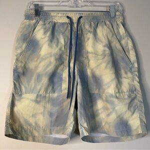 PacSun Blue and Cream Volley Shorts